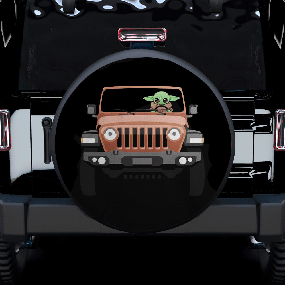 Baby Yoda Jeep Car Spare Tire Covers Gift For Campers Nearkii