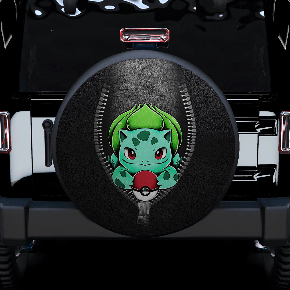 Bulbasaur Pokemon Zipper Car Spare Tire Covers Gift For Campers Nearkii
