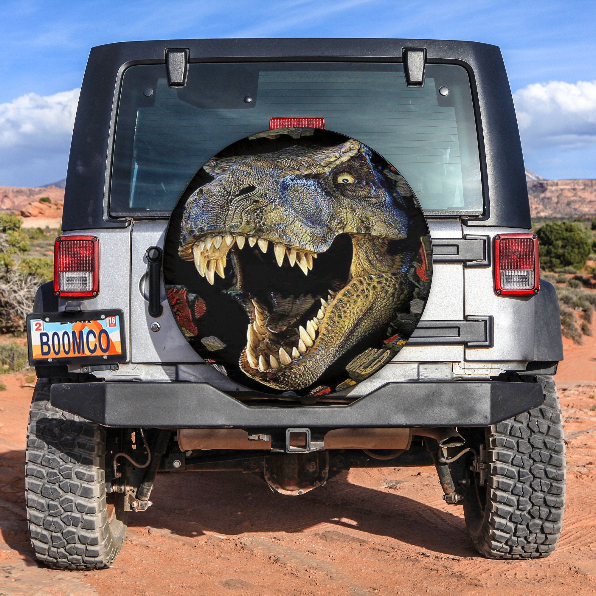 Dinosaur Jura Spare Tire Cover Gift For Campers Nearkii