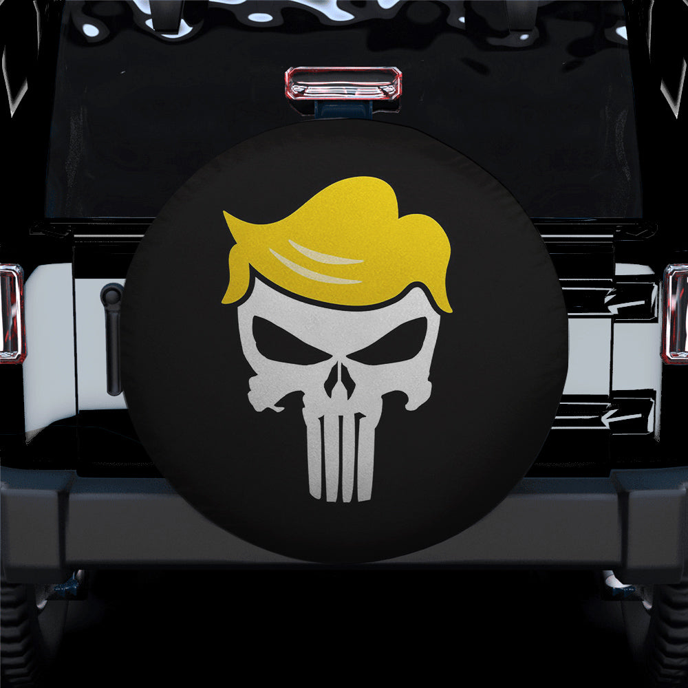 Funny Skull Spare Tire Cover Gift For Campers Nearkii