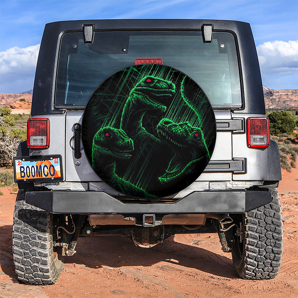 Evil Dinosaur Car Spare Tire Covers Gift For Campers Nearkii