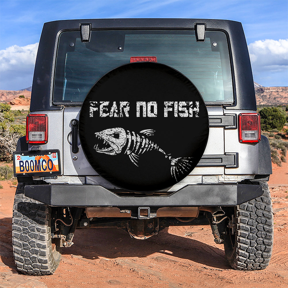 Fear No Fish Car Spare Tire Covers Gift For Campers Nearkii