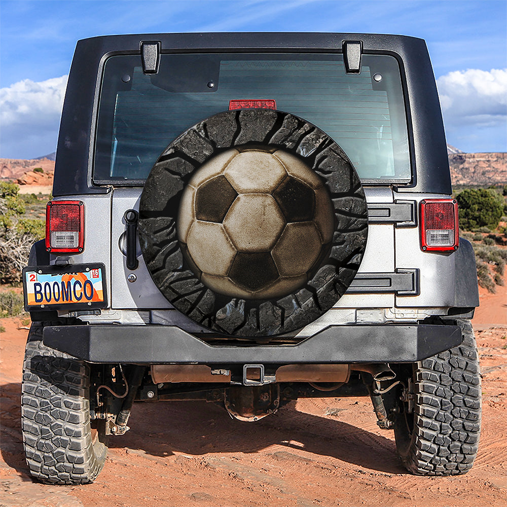 Football Soccer 3D Car Spare Tire Covers Gift For Campers Nearkii