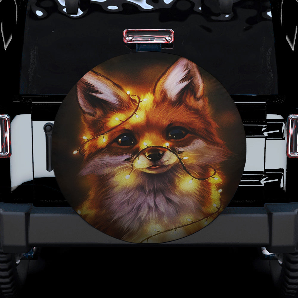 Fox Christmas Cute Spare Tire Cover Gift For Campers Nearkii