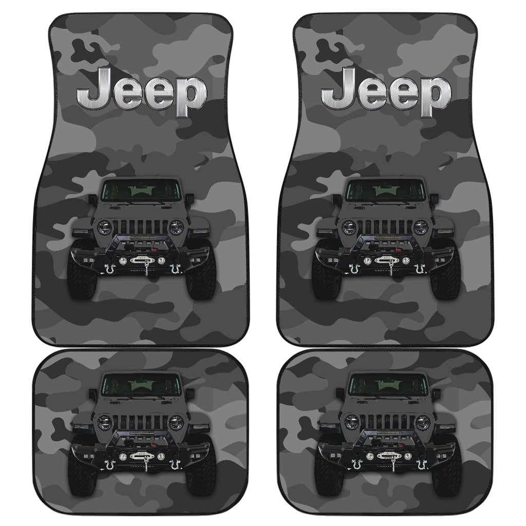 Greey Jeep Camouflage Car Floor Mats Car Accessories Nearkii