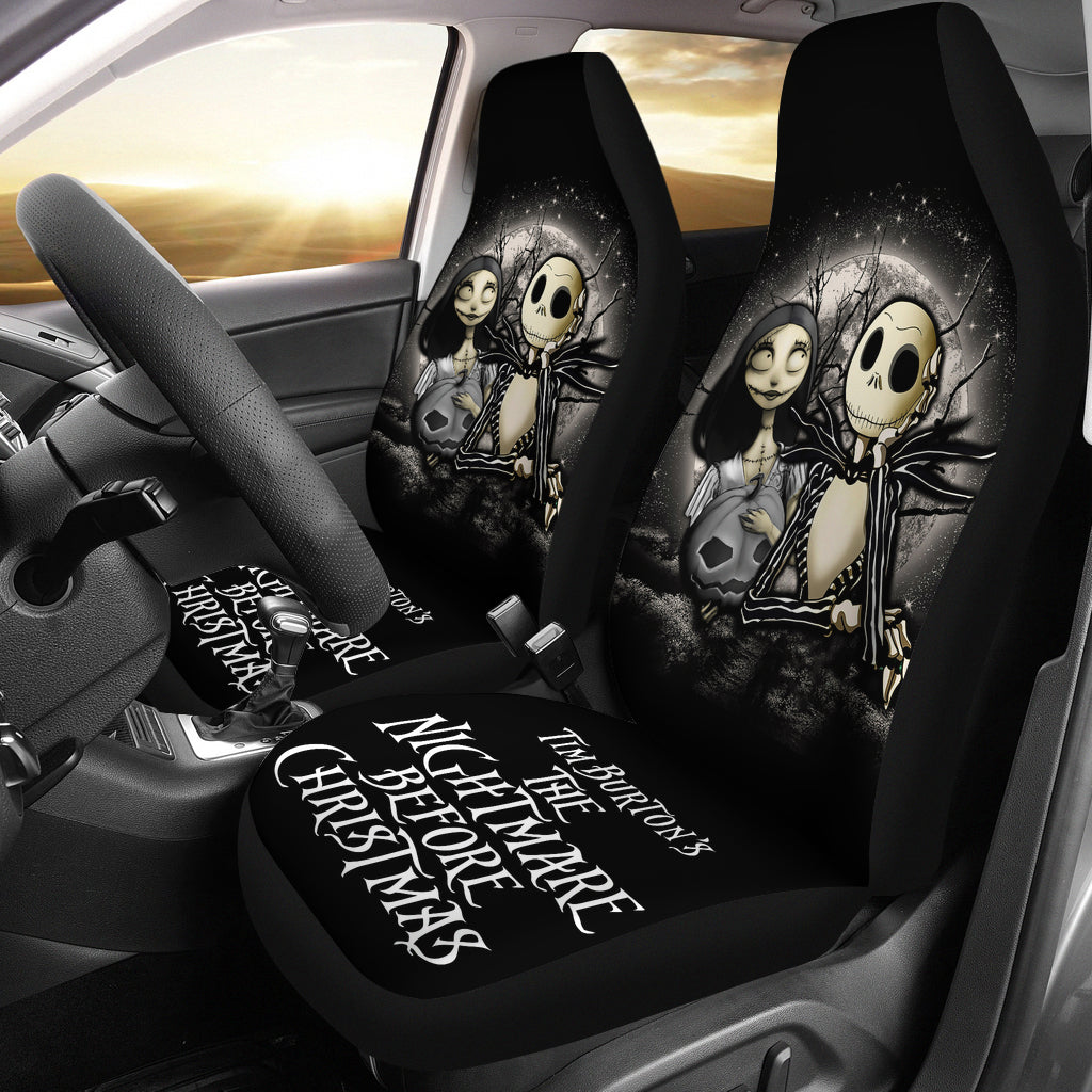 Jack And Sally Nightmare Before Christmas Moonlight Car Seat Cover Nearkii