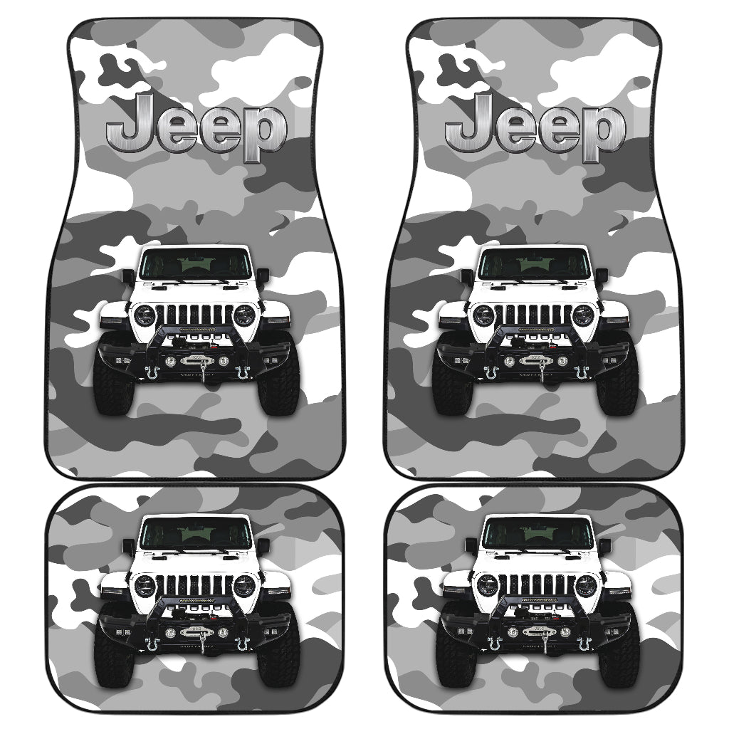 White Jeep Camouflage Car Floor Mats Car Accessories Nearkii