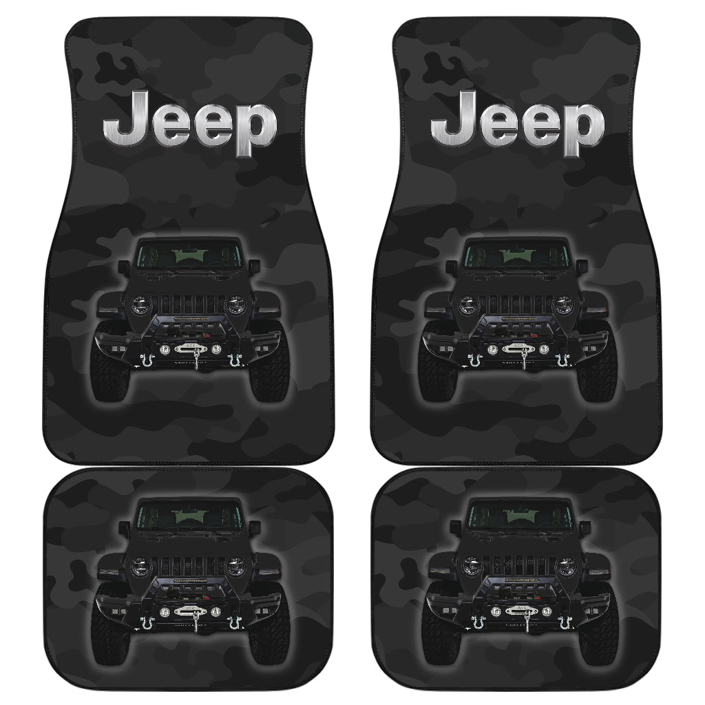 Black Jeep Camouflage Car Floor Mats Car Accessories Nearkii