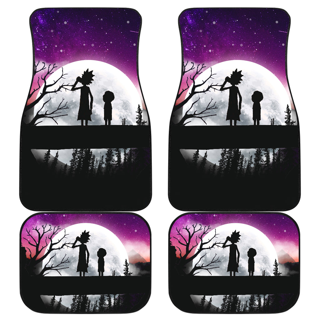 Rick And Morty Moon Night Car Floor Mats Car Accessories Nearkii