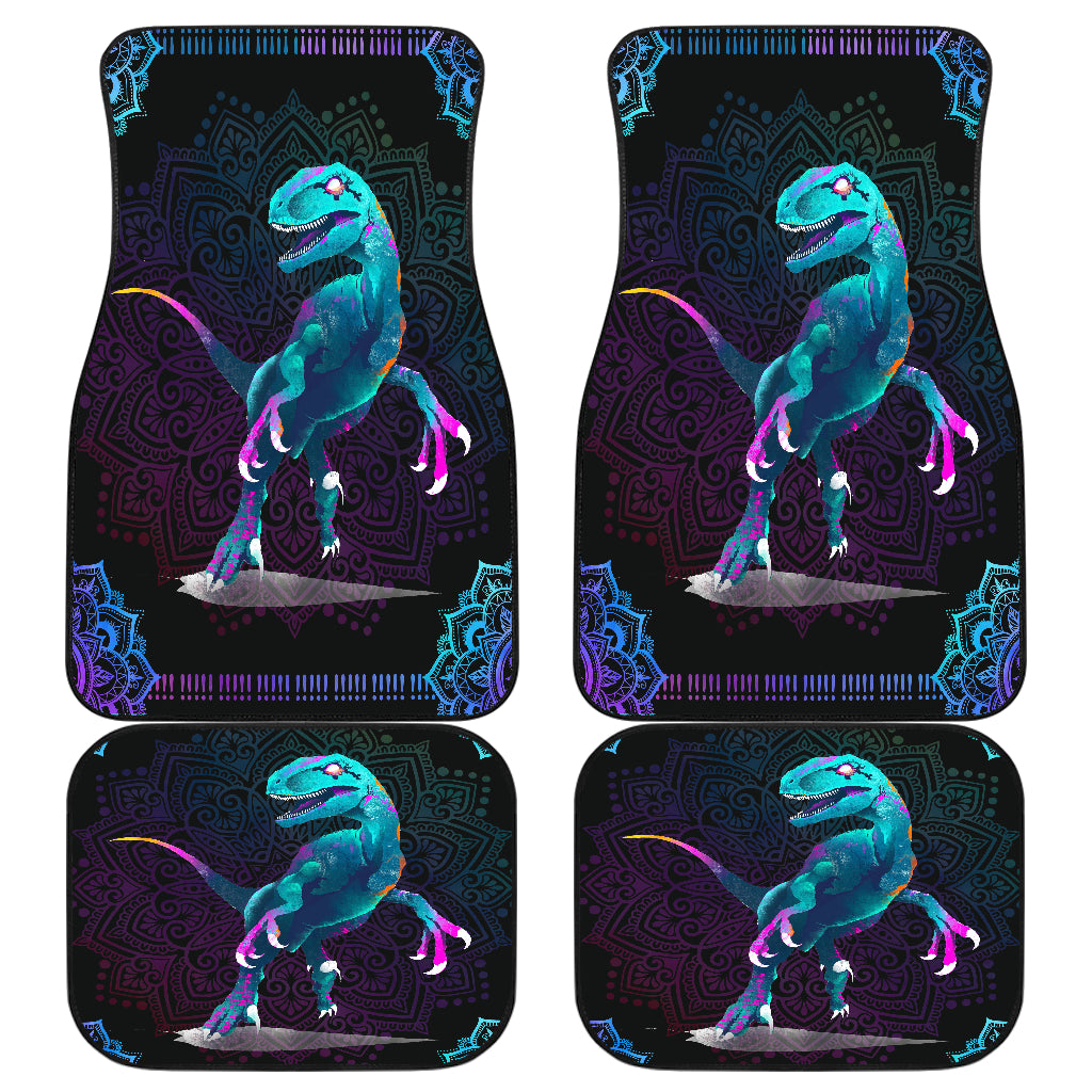 Dinosaur Mandala Car Floor Mats Car Accessories Nearkii