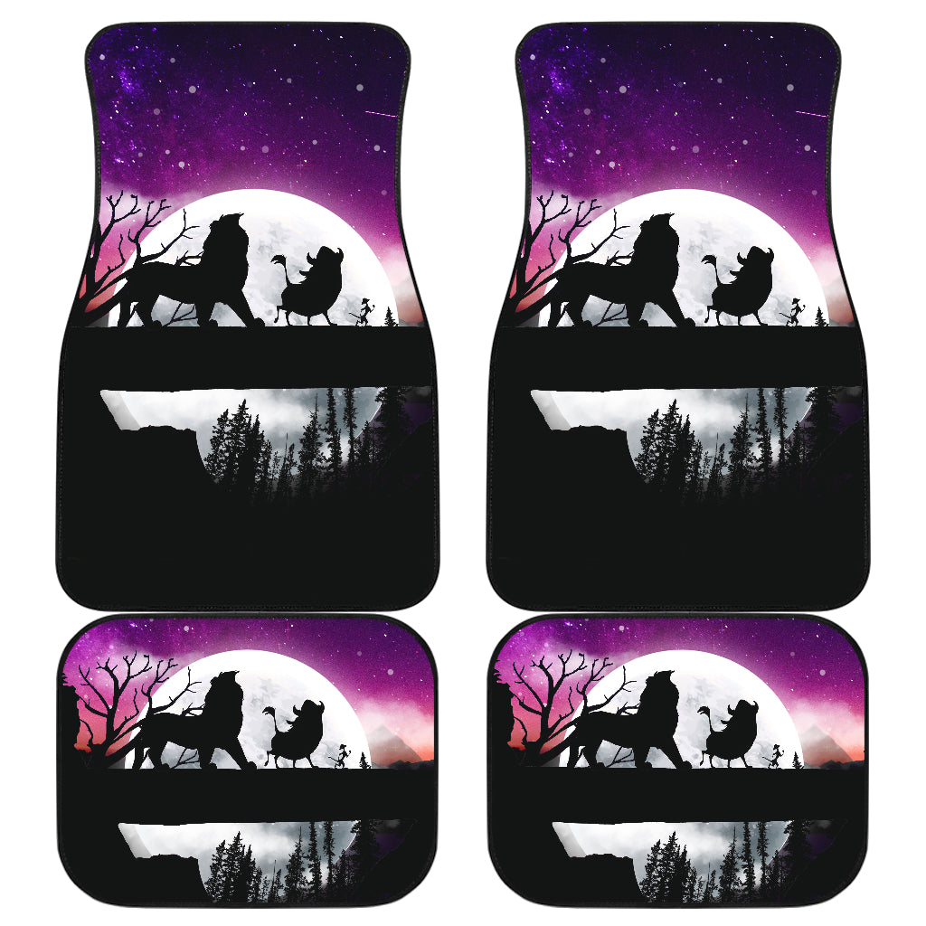 Lion King Moon Night Car Floor Mats Car Accessories Nearkii