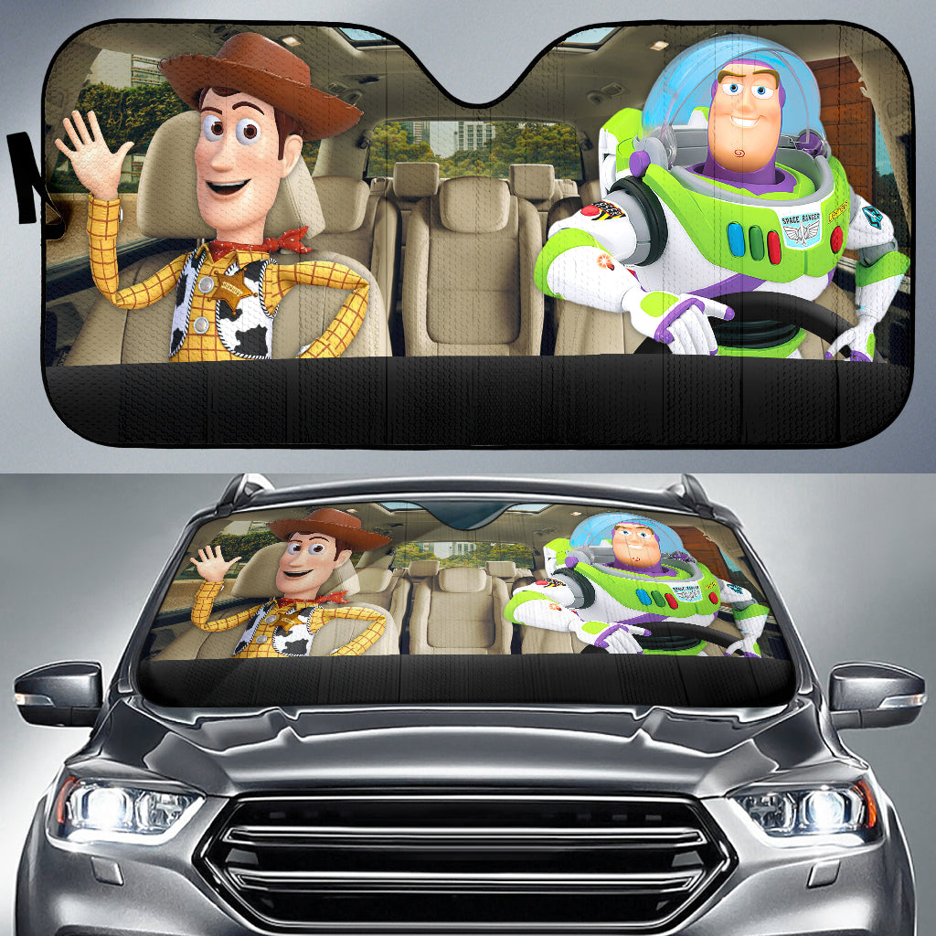 Buzz Lightyear And Woody Car Auto Sunshades Nearkii