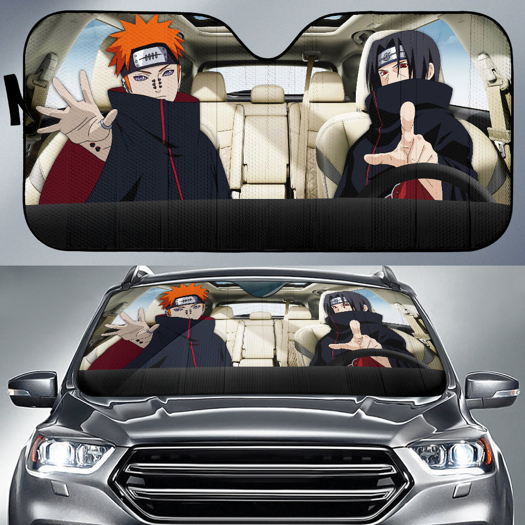 Naruto Akatsuki Itachi And Pain Car Auto Sunshades Nearkii