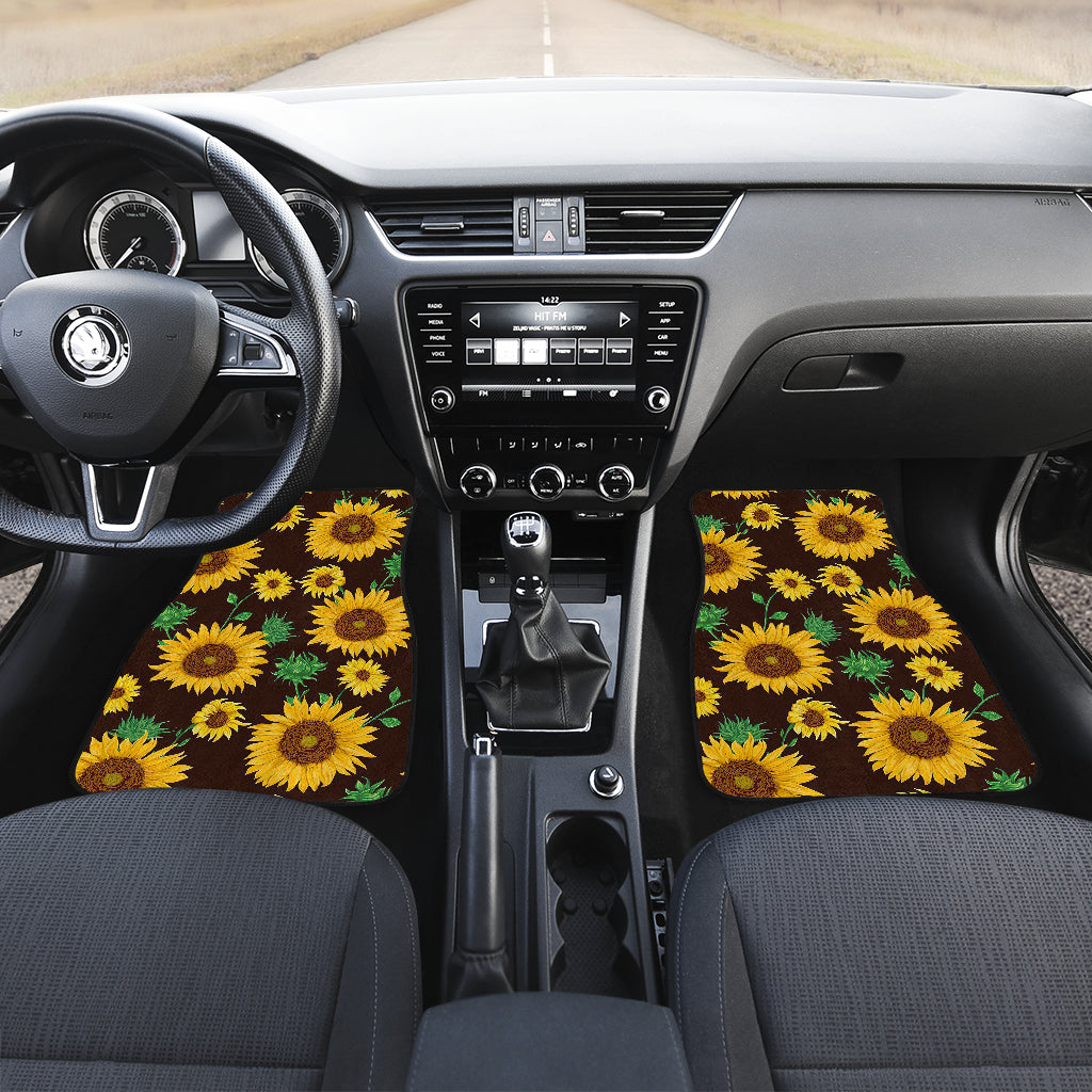 Sunflowers Floral Car Floor Mats Car Accessories Nearkii