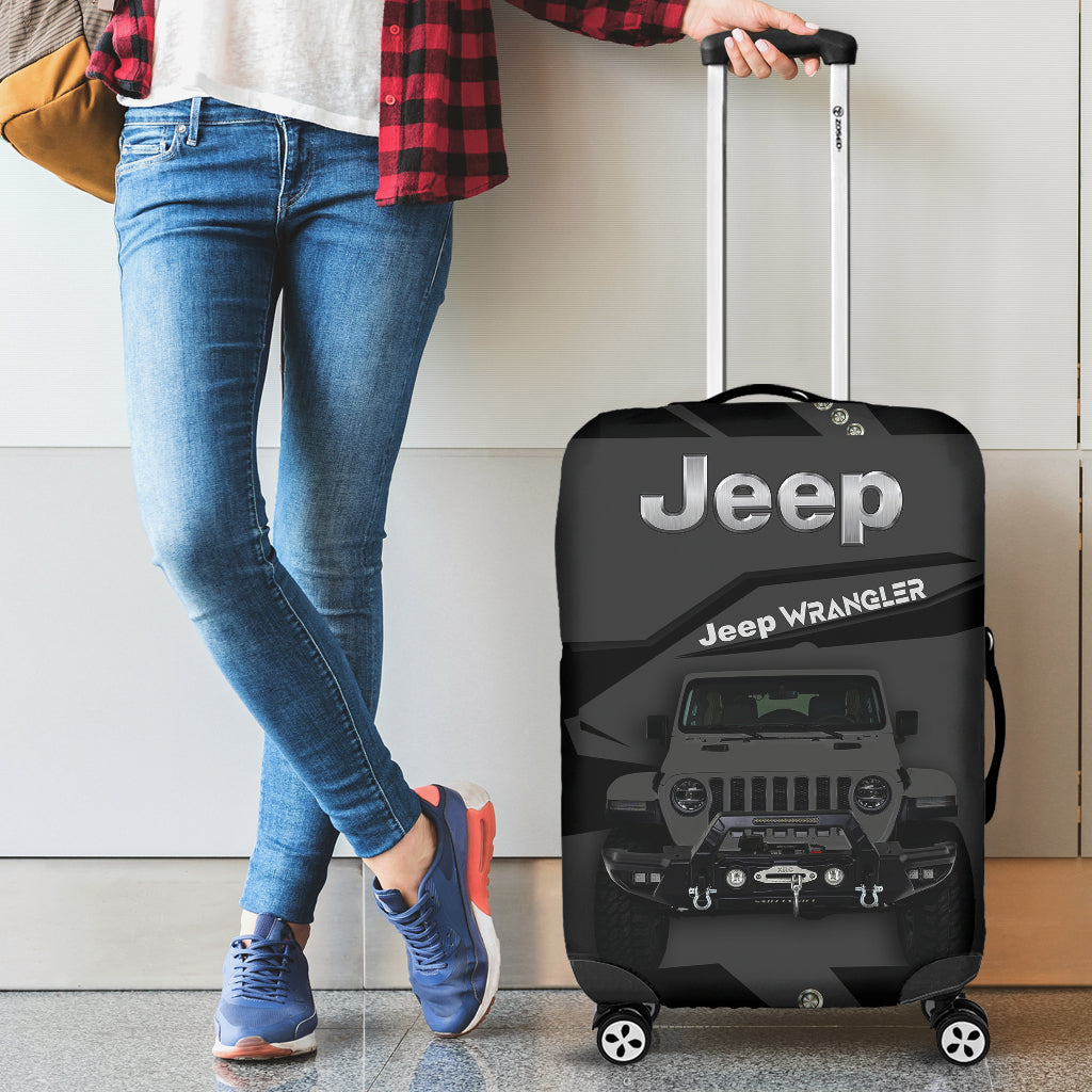 Grey Jeep Luggage Cover Suitcase Protector Nearkii