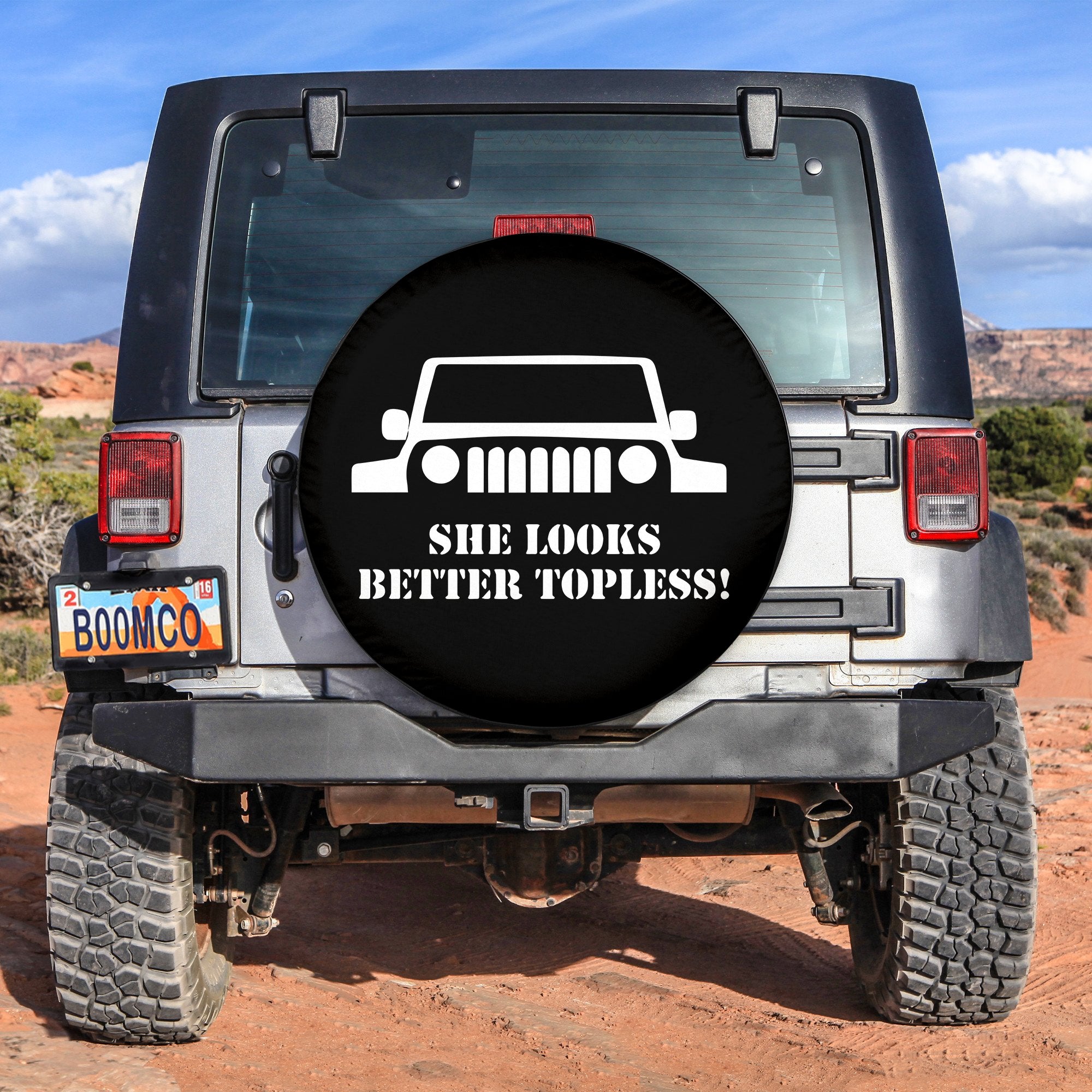 Funny She Look Better Topless Spare Tire Cover Gift For Campers Nearkii