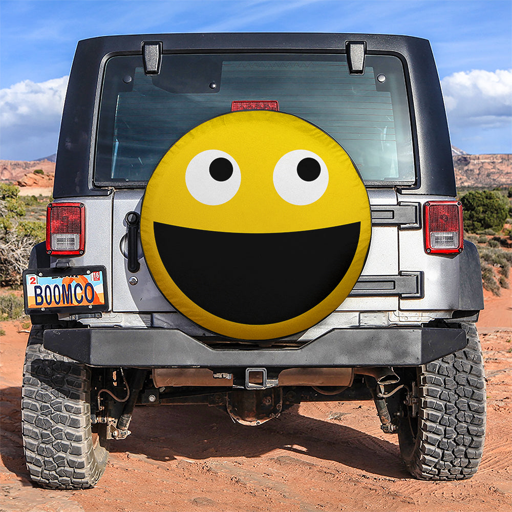 Funny Smile Face Car Spare Tire Covers Gift For Campers Nearkii