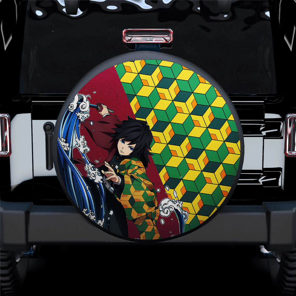 Giyu Tomioka Car Spare Tire Covers Gift For Campers Nearkii