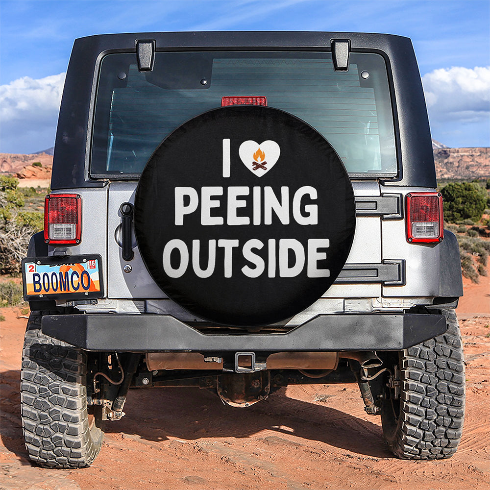 I Love Peeing Outside Funny Jeep Car Spare Tire Covers Gift For Campers Nearkii