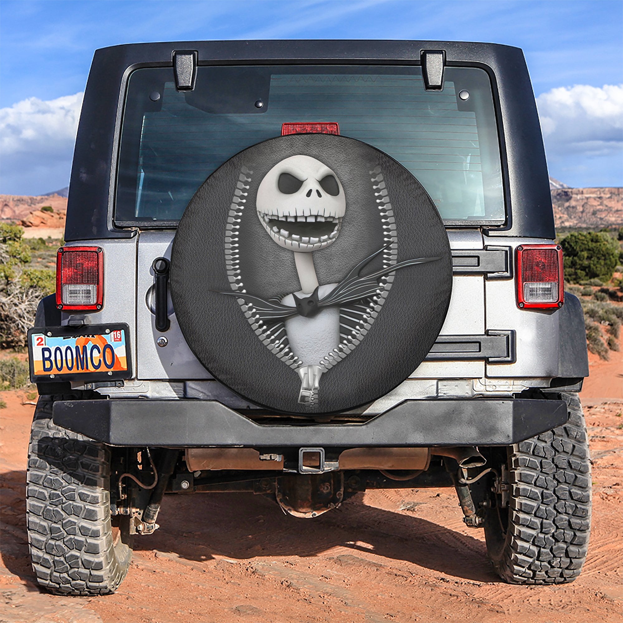 Jack Nightmare Before Christmas Zipper Car Spare Tire Gift For Campers Nearkii
