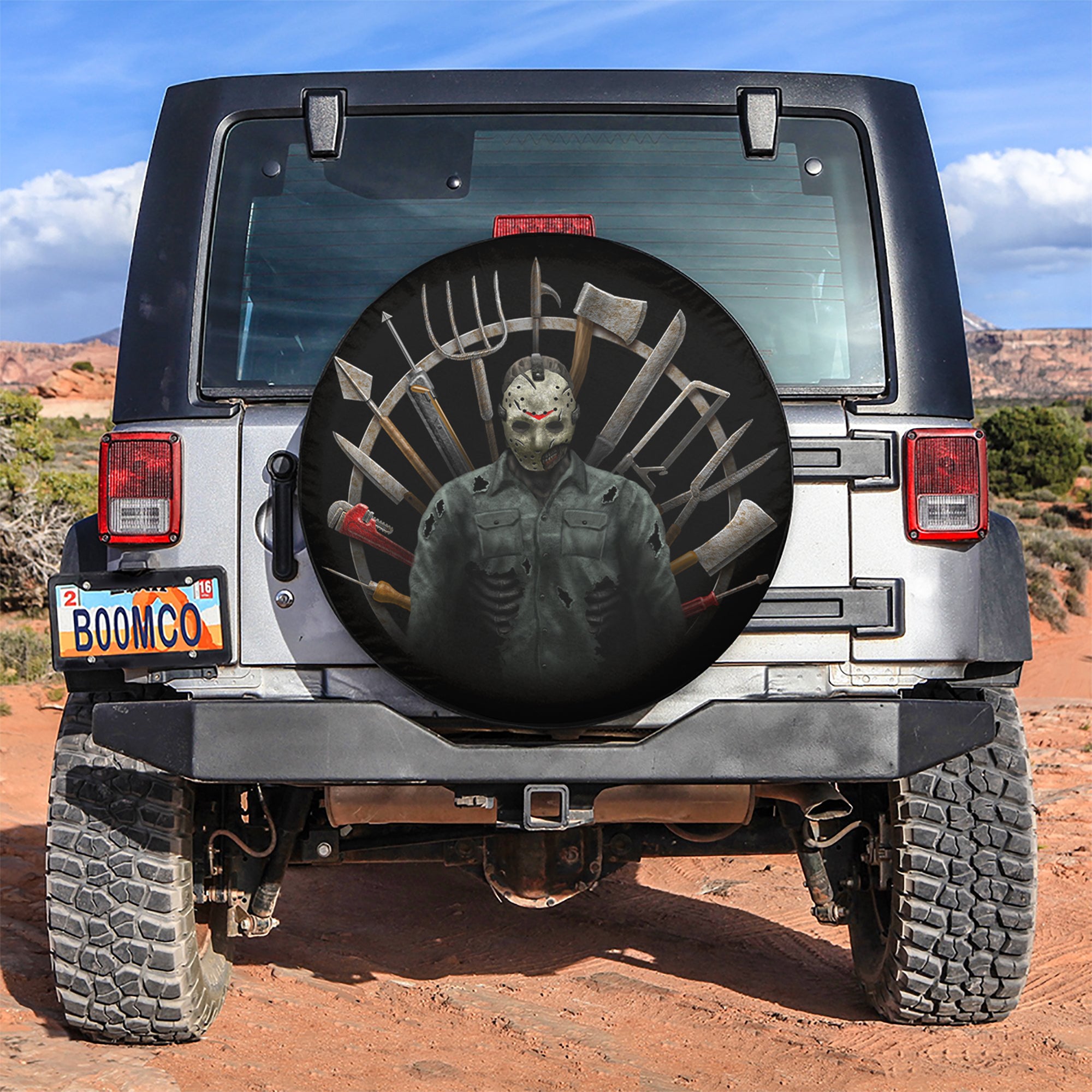 Jason Voorhees Friday 13th Car Spare Tire Covers Gift For Campers Nearkii