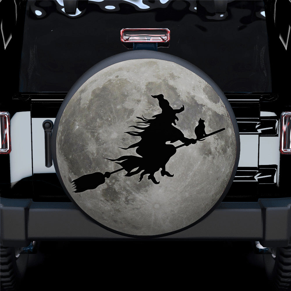 Moon Witch Cat Car Spare Tire Covers Gift For Campers Nearkii