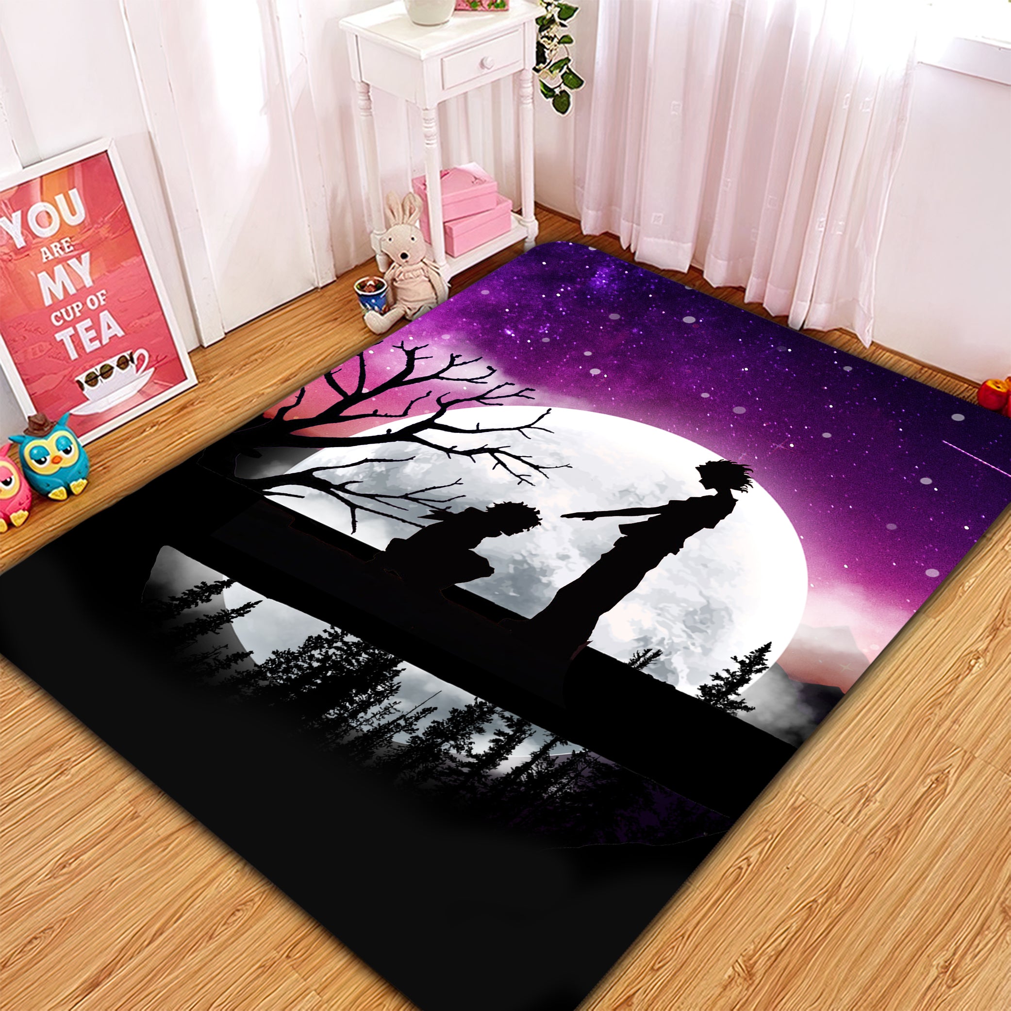 My Hero Academia Moon Night Rug Carpet Rug Home Room Decor Nearkii