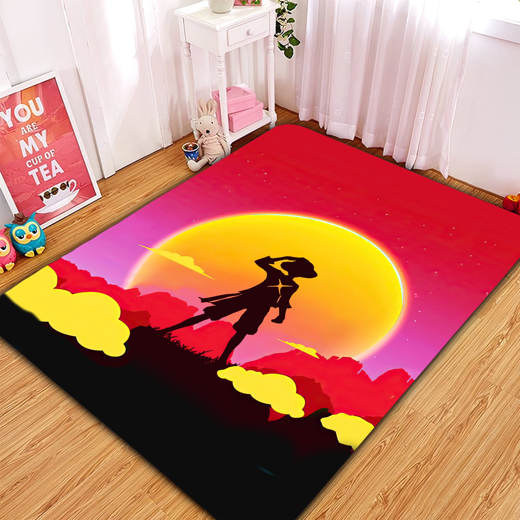 One Piece Sunset Rug Carpet Rug Home Room Decor Nearkii