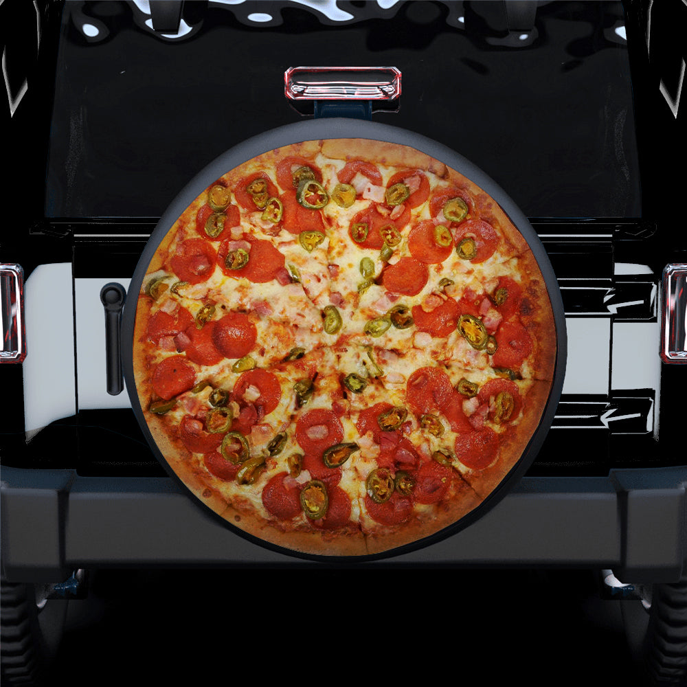 Hot Pizza Car Spare Tire Covers Gift For Campers Nearkii