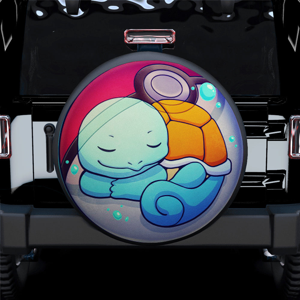 Cute Squirtle Kanto Pokemon Car Spare Tire Covers Gift For Campers Nearkii