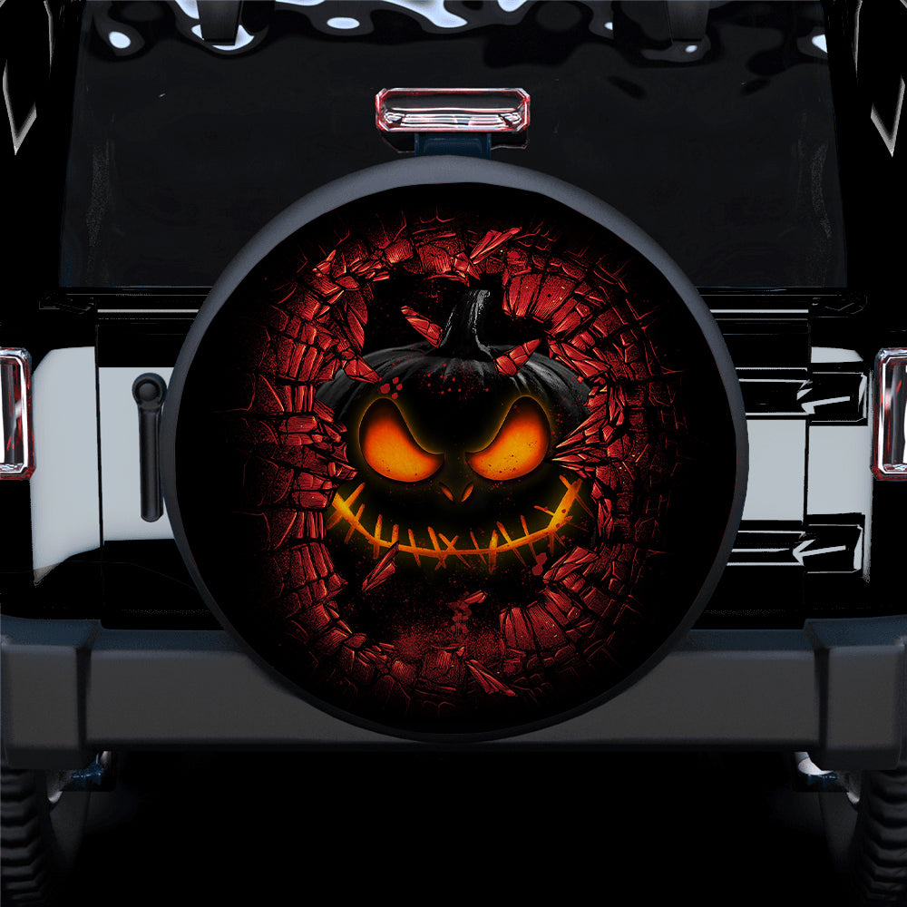 Pumpkin Halloween Break Wall Car Spare Tire Covers Gift For Campers Nearkii