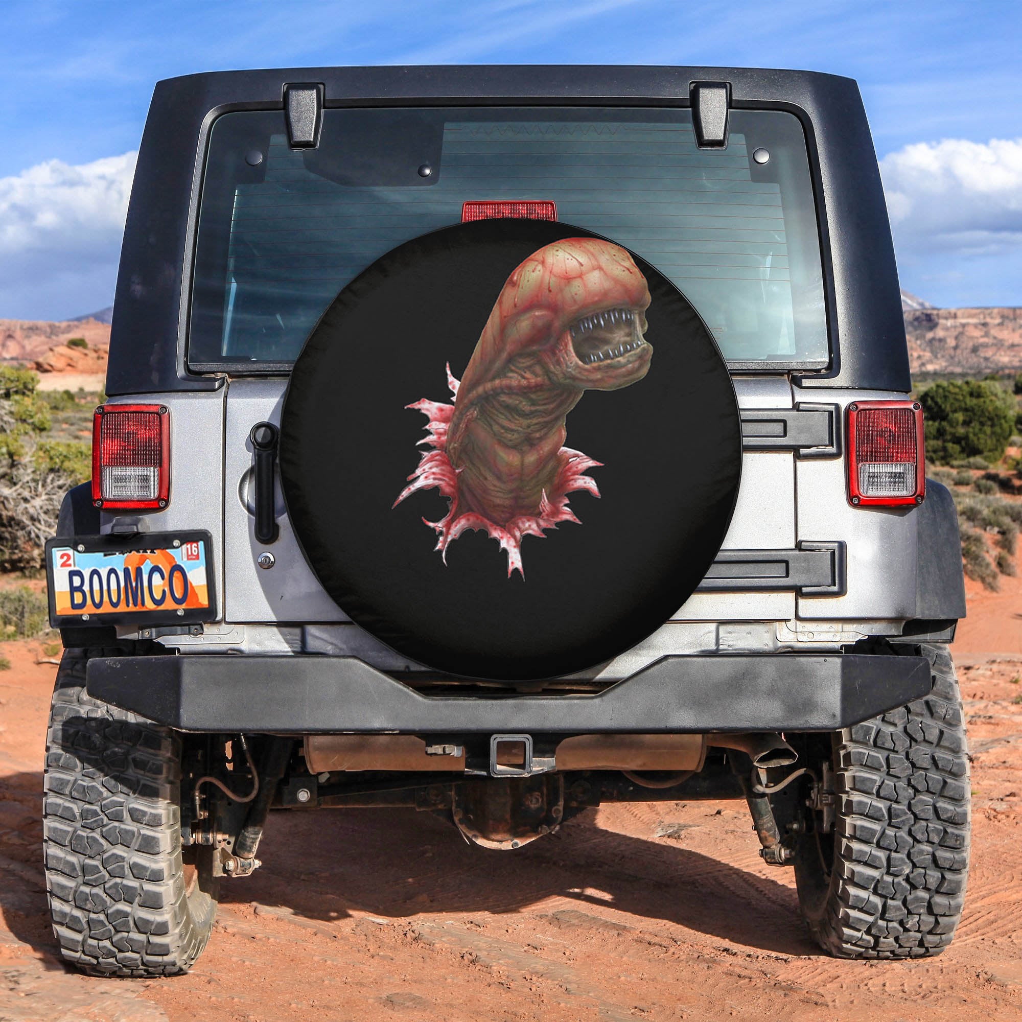Red Alien Spare Tire Covers Gift For Campers Nearkii