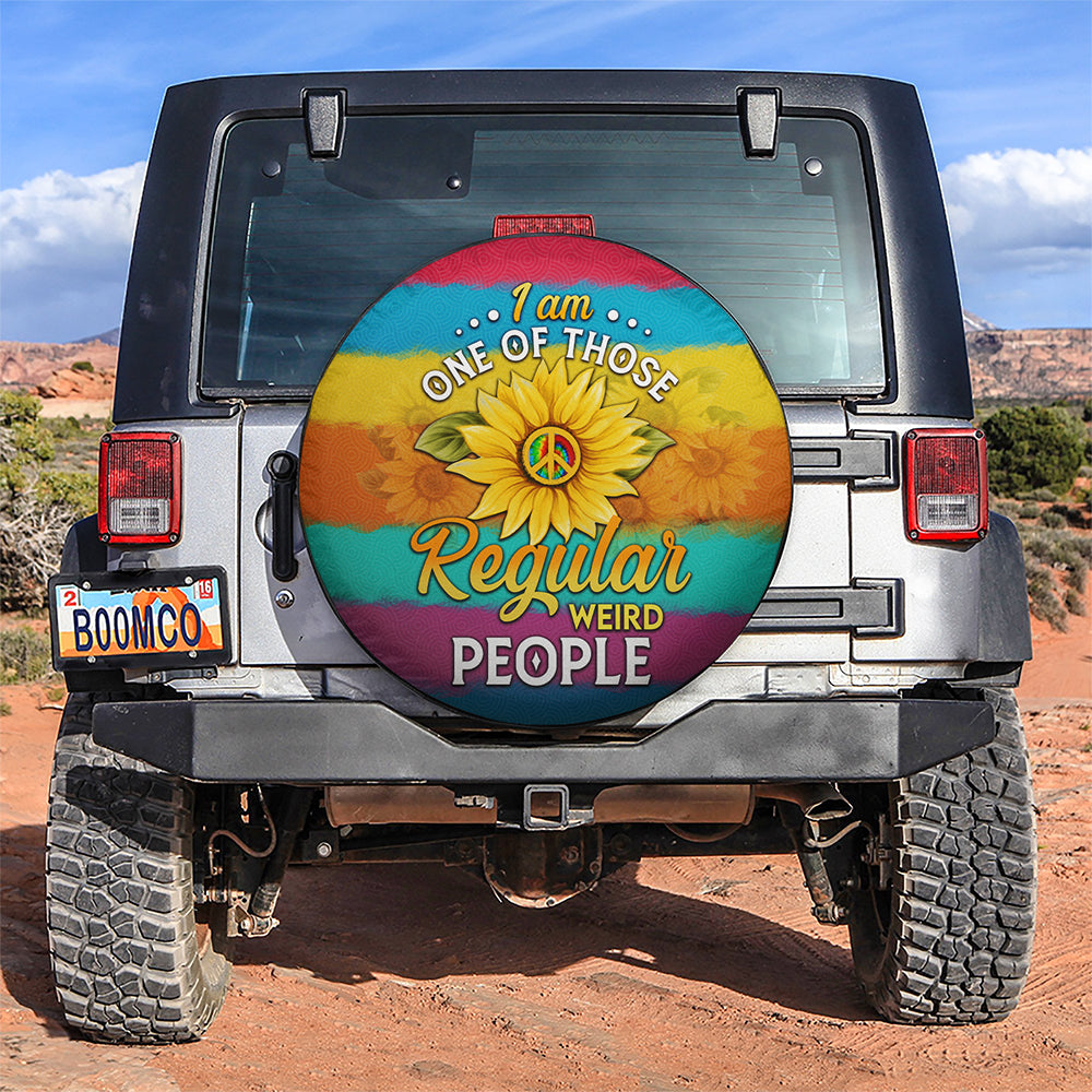 Regular Weird People Sunflower Car Spare Tire Covers Gift For Campers Nearkii