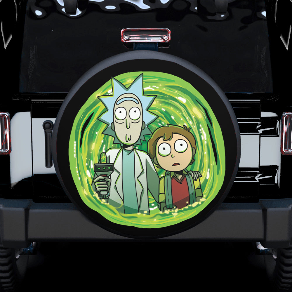 Rick Morty Look Spare Tire Covers Gift For Campers Nearkii