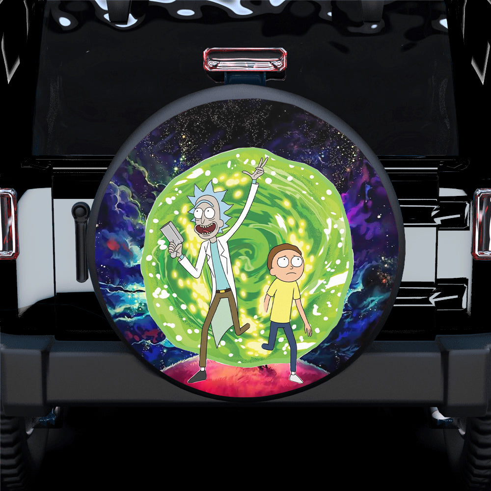 Rick Morty Funny Spare Tire Covers Gift For Campers Nearkii