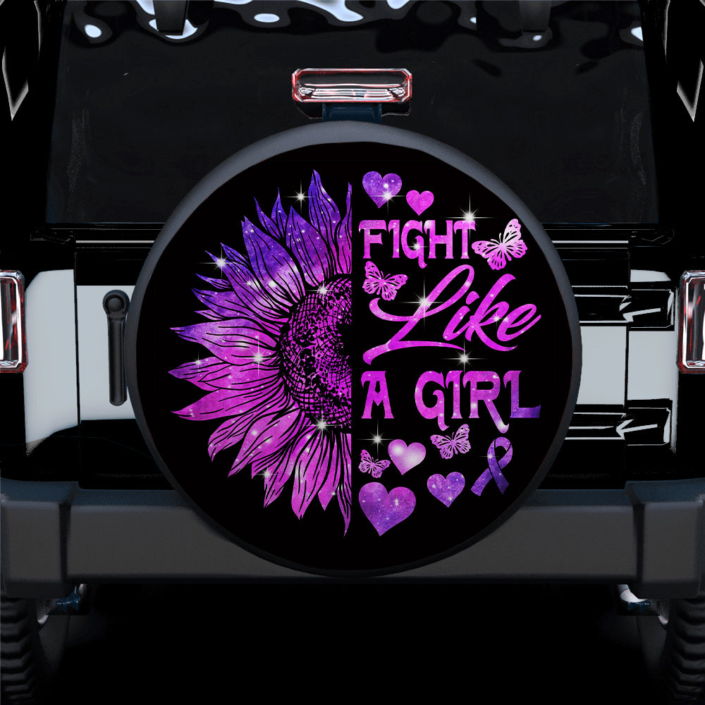 Fight Like A Girl Jeep Car Spare Tire Cover Gift For Campers Nearkii