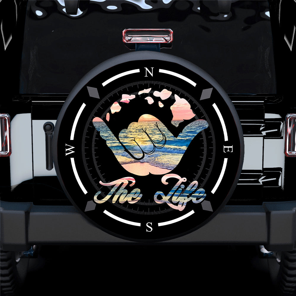 Compass The Life Camping Truck Car Spare Tire Cover Gift For Campers Nearkii