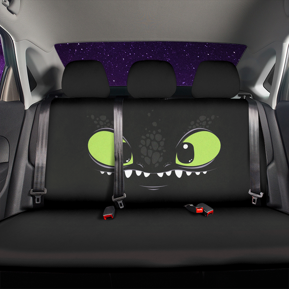 Toothless Face How To Train Your Dragon Car Back Seat Covers Decor Protectors Nearkii