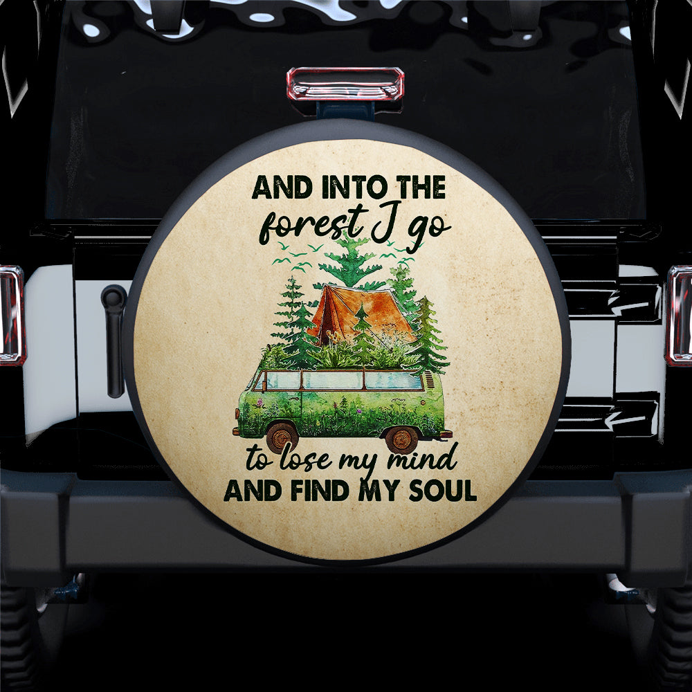Van Forest Green Hippie Car Spare Tire Covers Gift For Campers Nearkii