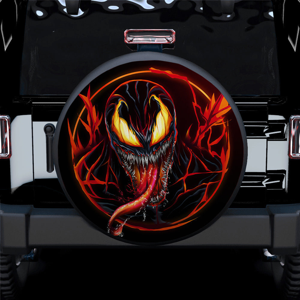 Venom Carnage Fire Minimal Car Spare Tire Covers Gift For Campers Nearkii