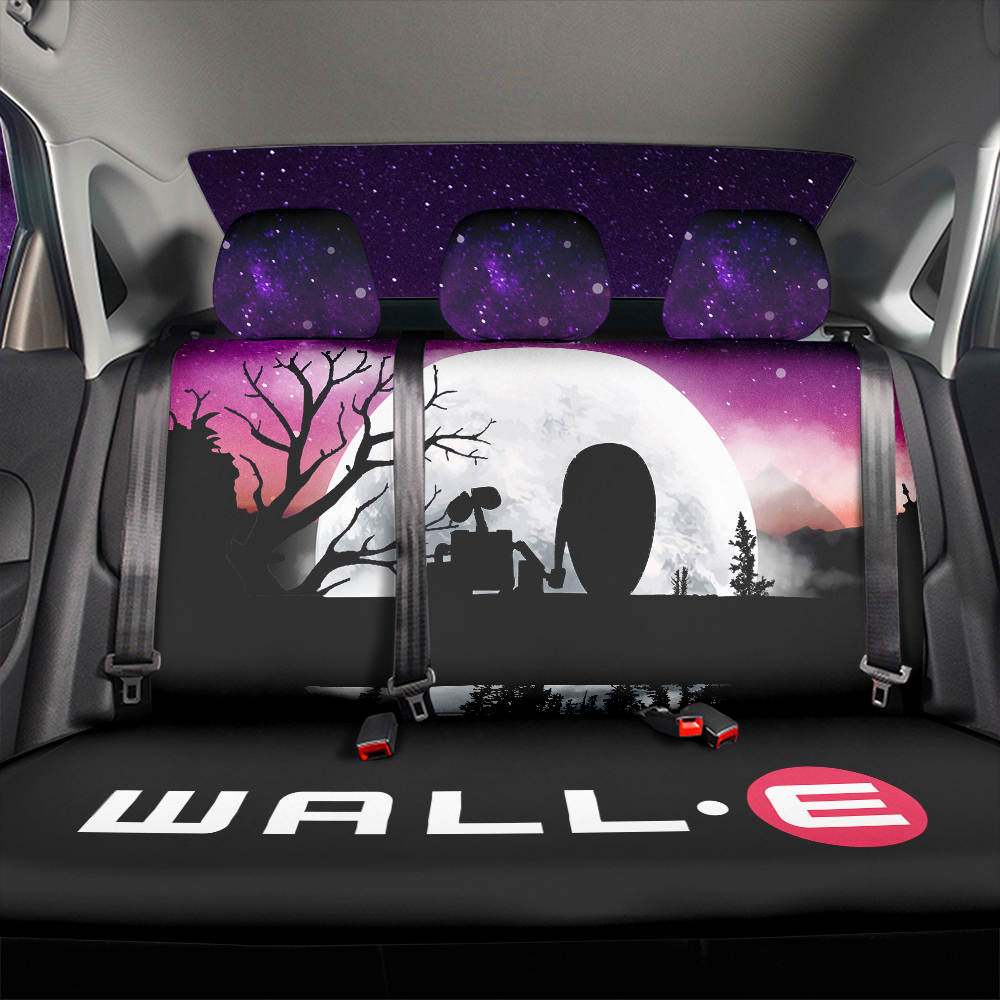 Wall E Moon Night Car Back Seat Covers Decor Protectors Nearkii