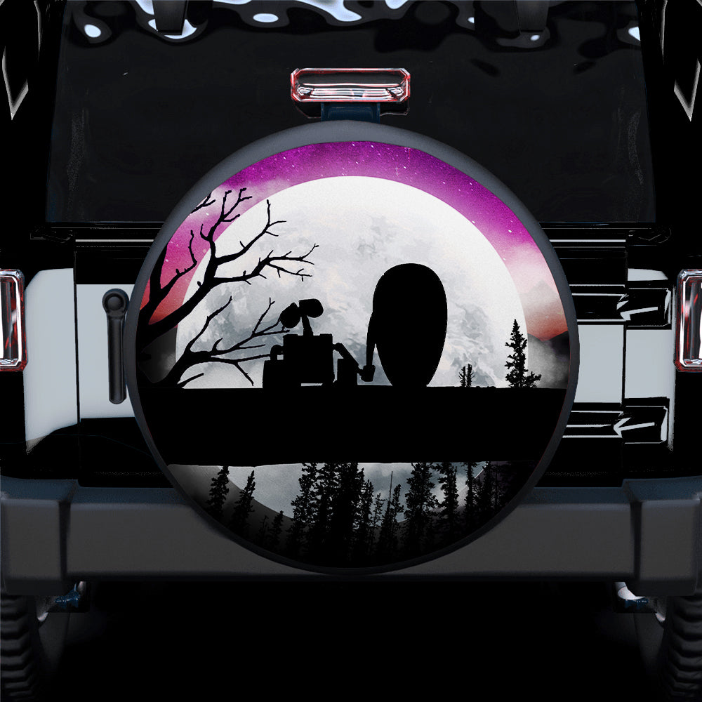 Wall E Moon Night Car Spare Tire Covers Gift For Campers Nearkii