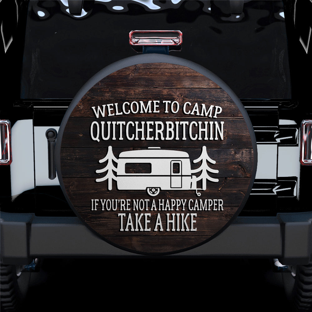 Welcome To Camp Quitcherbitchin Car Spare Tire Covers Gift For Campers Nearkii