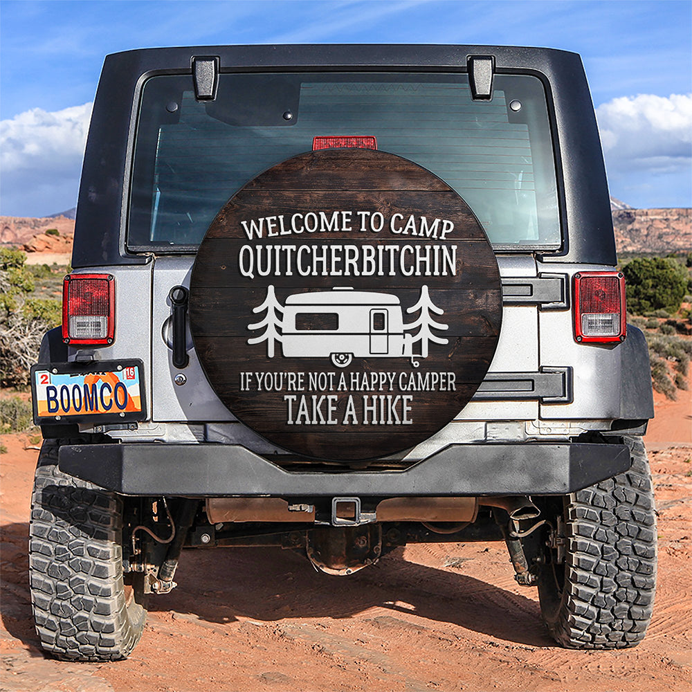 Welcome To Camp Quitcherbitchin Car Spare Tire Covers Gift For Campers Nearkii