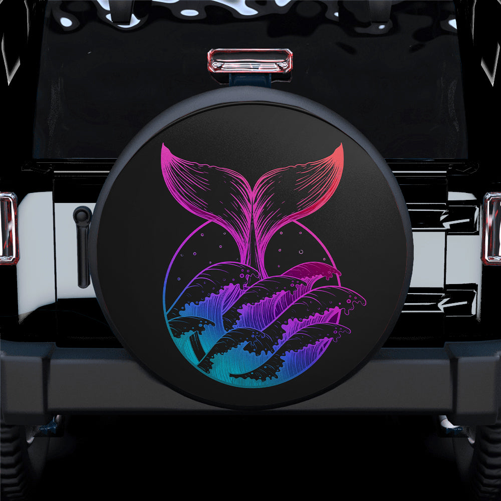 Whale Art Car Spare Tire Covers Gift For Campers Nearkii