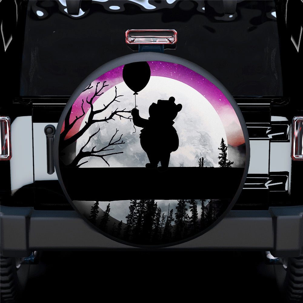 Winnie The Pooh Moon Night Car Spare Tire Covers Gift For Campers Nearkii