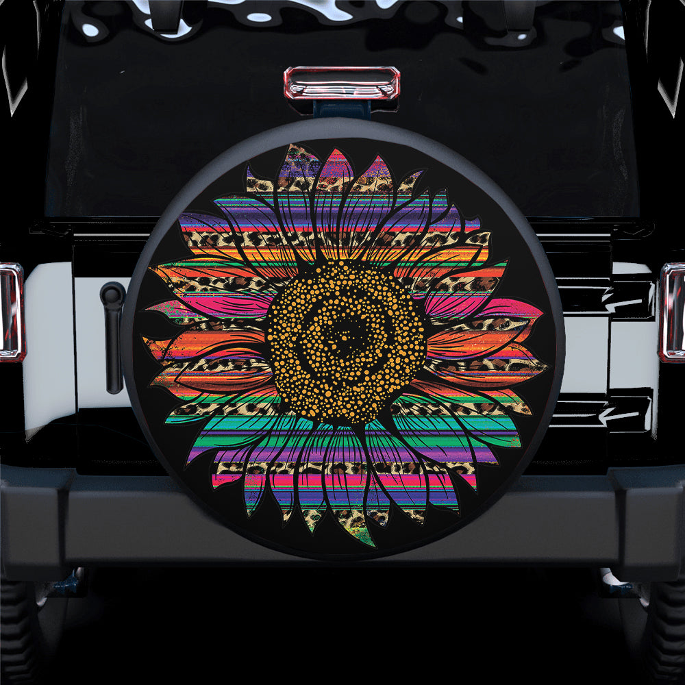 Sunflower Decor Jeep Car Spare Tire Cover Gift For Campers Nearkii
