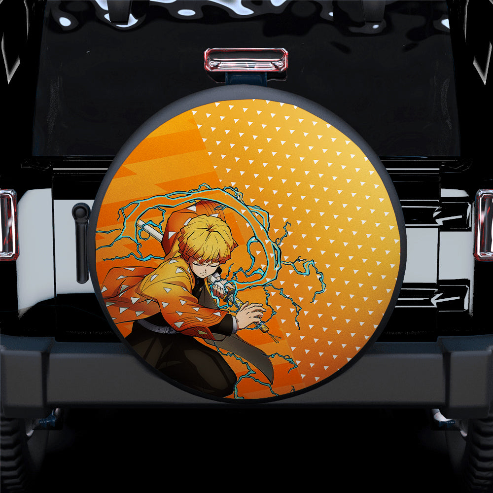 Zenitsu Demon Slayer Anime Car Spare Tire Covers Gift For Campers Nearkii