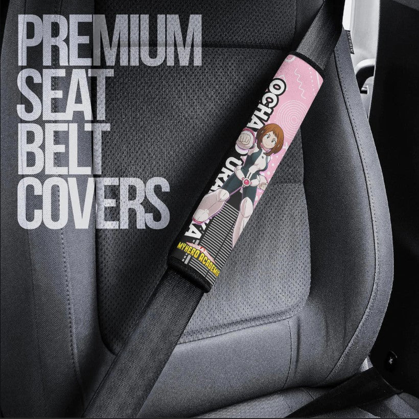 Ochako Uraraka Anime Uravity My Hero Academia Car Seat Belt Cover Custom Car Accessories Nearkii