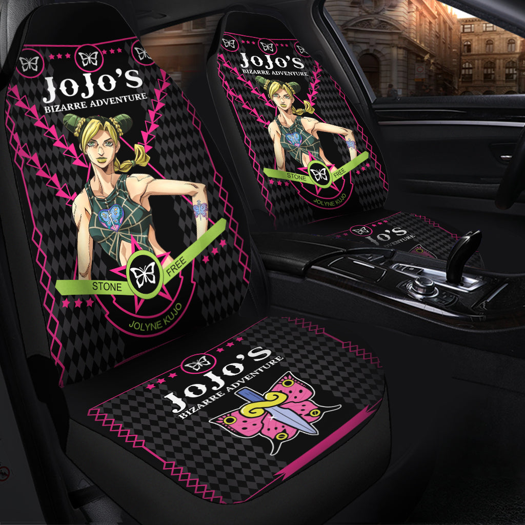JoJo Bizarre Adventure Jolyne Premium Custom Car Seat Covers Decor Protectors Nearkii
